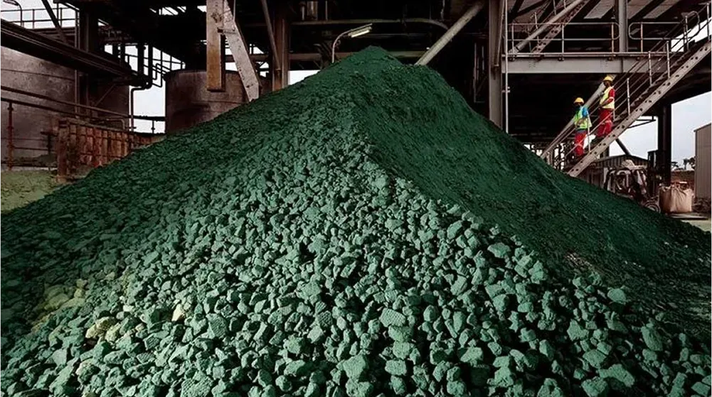 Copper ore concentrate produced through flotation process